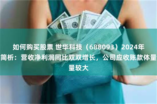 如何购买股票 世华科技（688093）2024年年报简析：营收净利润同比双双增长，公司应收账款体量较大