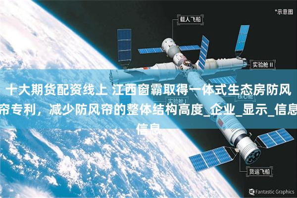十大期货配资线上 江西窗霸取得一体式生态房防风帘专利，减少防风帘的整体结构高度_企业_显示_信息