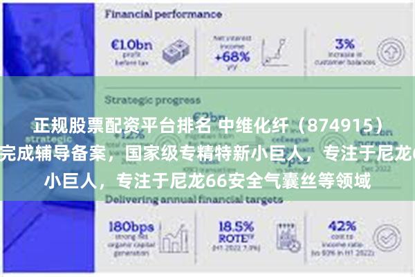 正规股票配资平台排名 中维化纤（874915）：北交所上市申请已完成辅导备案，国家级专精特新小巨人，专注于尼龙66安全气囊丝等领域